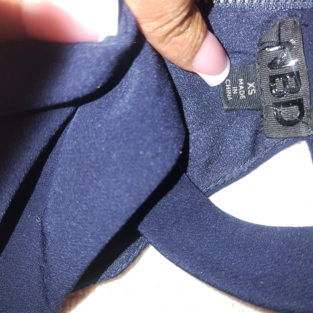 NBD Navy Halter Romper - Picture 3 of 5